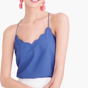 NWT J Crew Factory Scalloped Cami Top